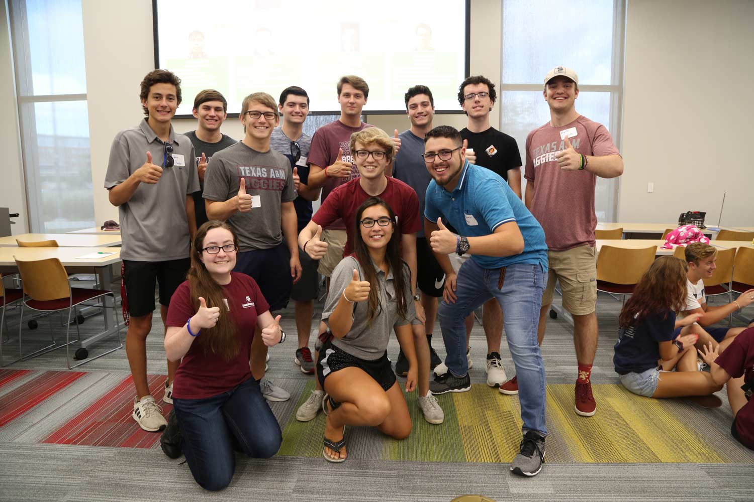 LLC students get together for an annual meet-up to destress after class