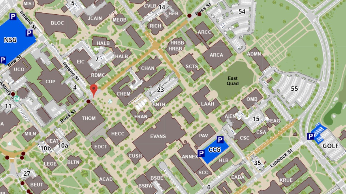 Preview of the on-campus parking map