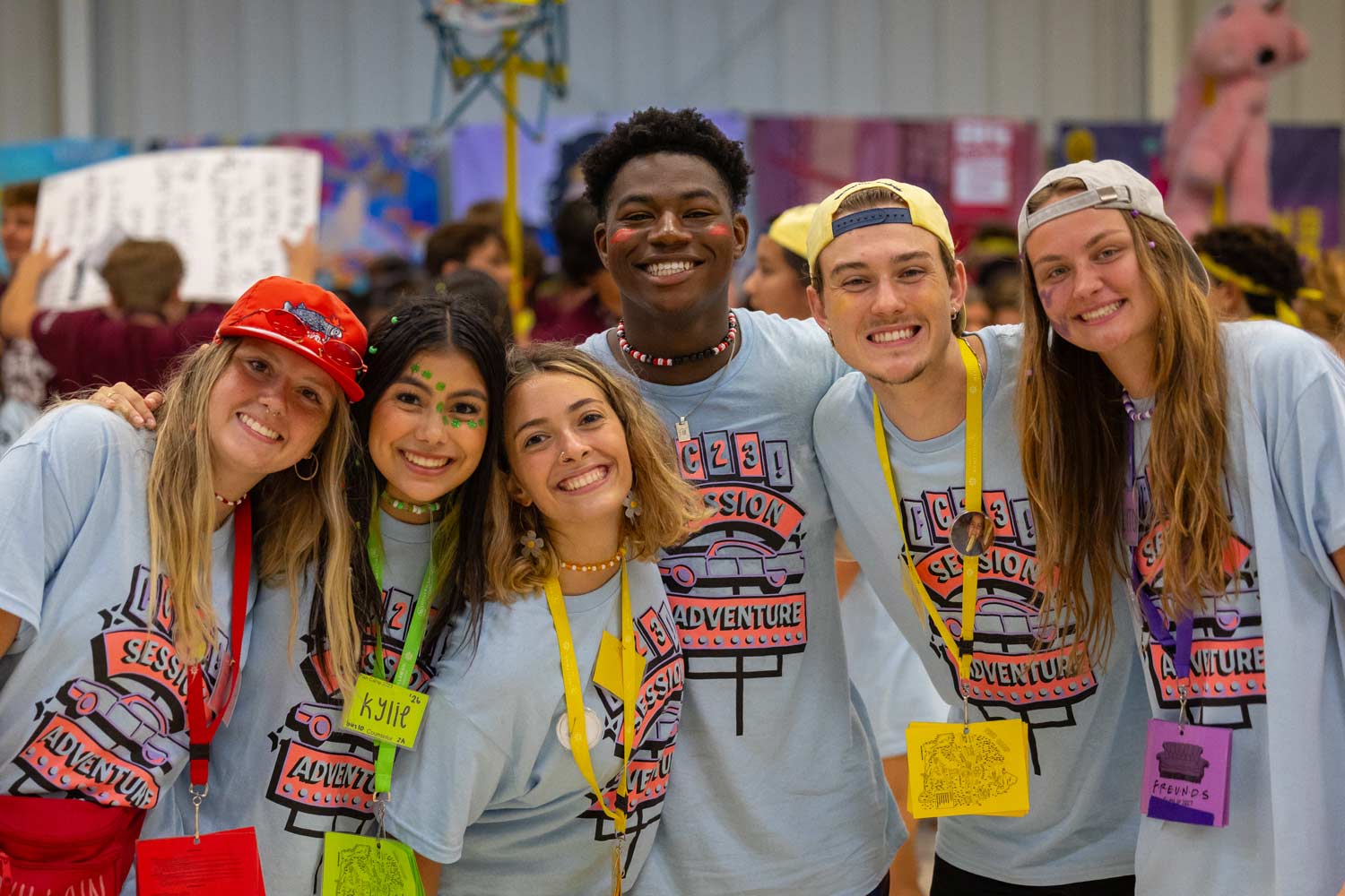 Fish camp leaders smiling